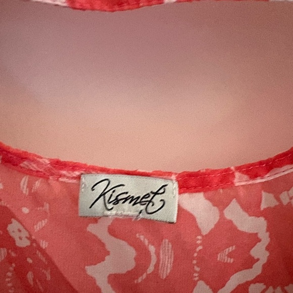 Floral Red Spaghetti Strap Top - Picture 3 of 3